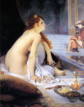 Nude Painting - The White Slave Jean Jules Antoine Lecomte du Nouy Classical Nude